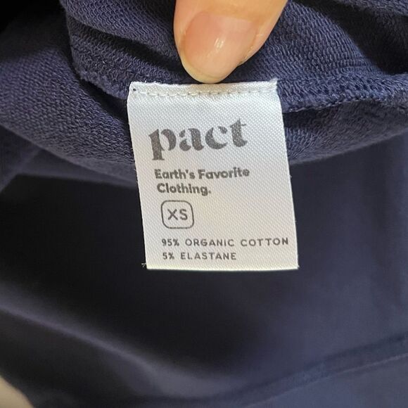 PACT Cinch Side Pullover in Blue XS NWOT - Picture 4 of 12
